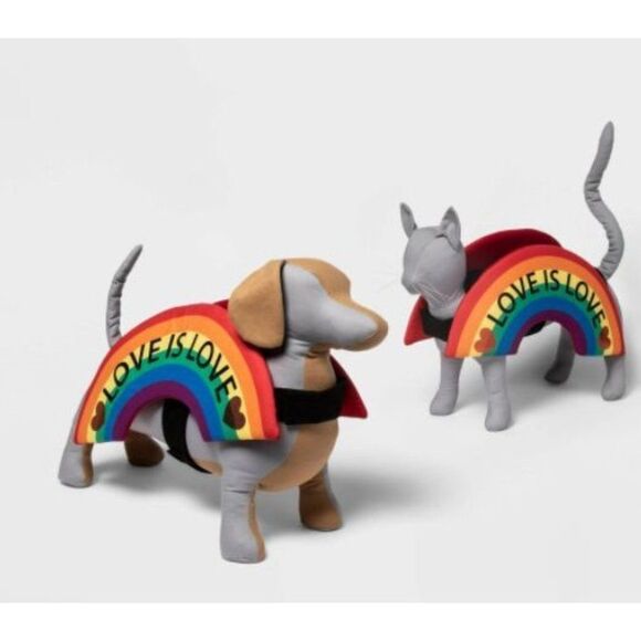 Rainbow Pet Costume-XL-Pride‎ - Picture 2 of 6
